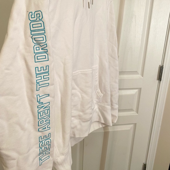 STAR WARS LEVI’S R2-D2 C-3PO WHITE HOODIE SWEATER - Picture 6 of 12